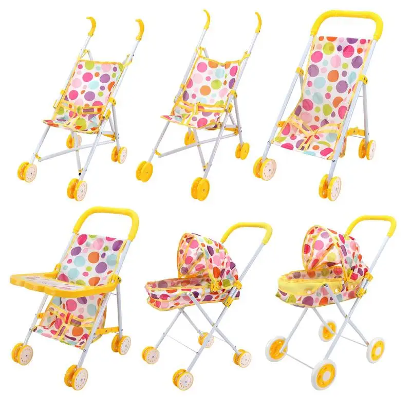 Baby Doll Lightweight Great Kids Doll Pushchair with Baby Doll Safe Baby Cart Toy Sturdy Nursery Play Toys Doll Accessories