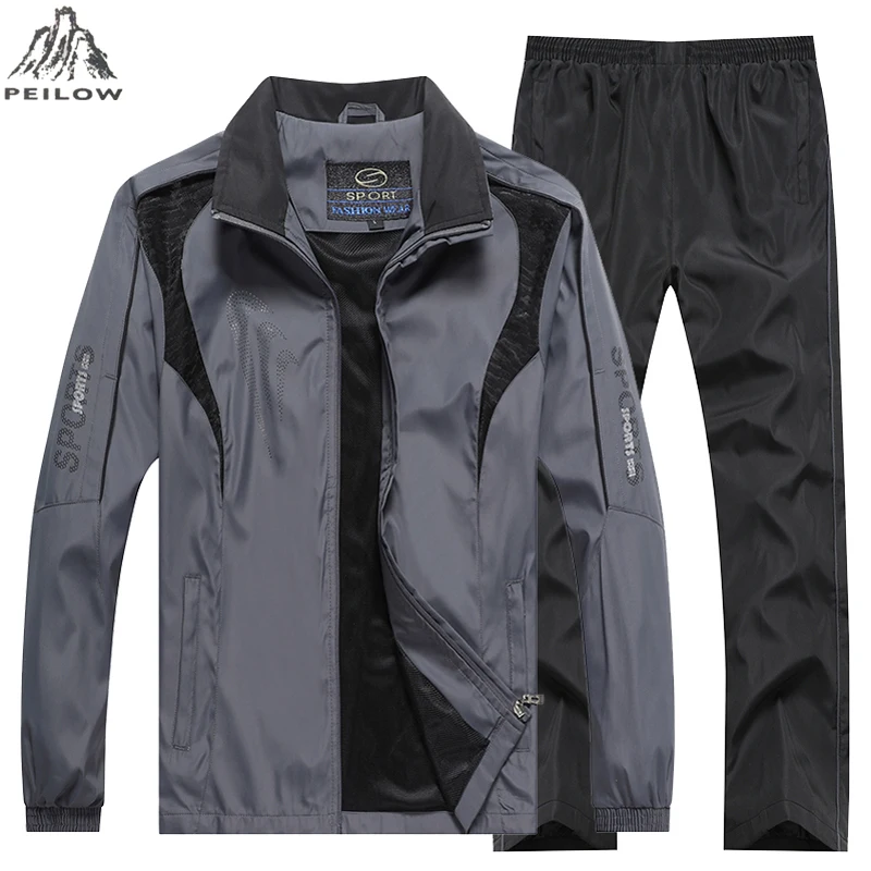 

Men's Set Autumn Sportswear Training Basketball Tracksuit One Piece Sports Suit Jacket+Pant Gym Jogging Sweatsuit Male Clothing