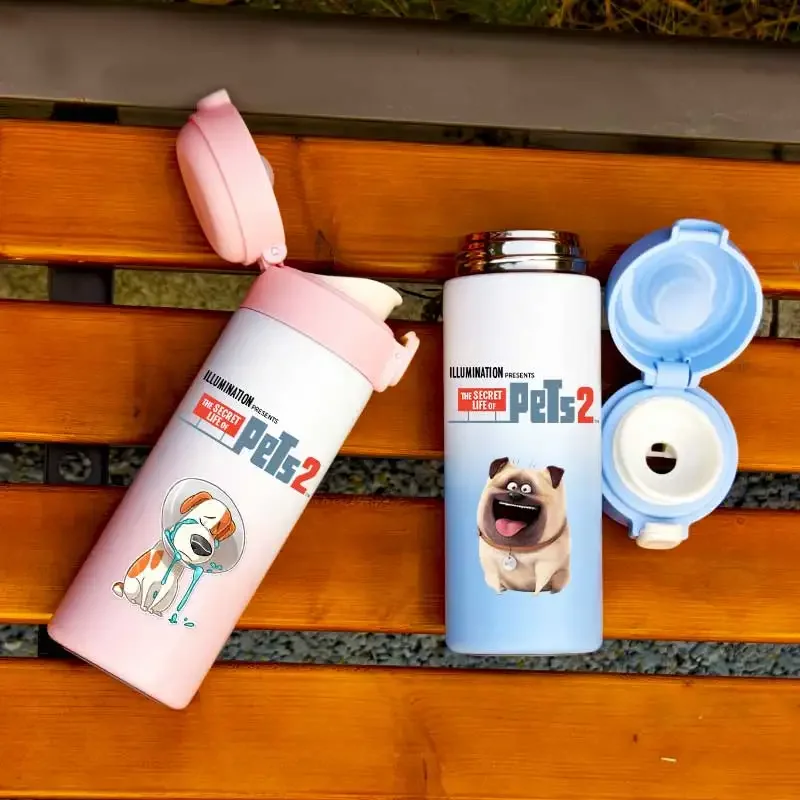 420ML The Secret Life of Pets Children's Insulated Cup Portable Stainless Steel Water Outdoor Sports Leak Proof Bottle