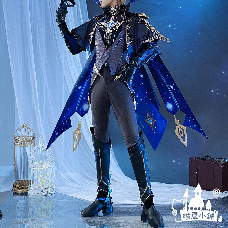 

COS-KiKi Anime Genshin Impact Dainsleif Game Suit Cosplay Costume Gorgeous Handsome Fashion Uniform Halloween Party Outfit Men