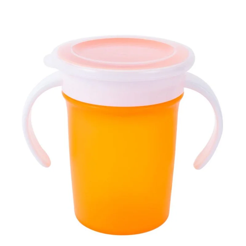 

Baby Learn To Drink Cup Anti-fall PP Eco-Friendly Drinkware Leakproof Anti-choke with Handle Water Cup Children's Wholesale J405