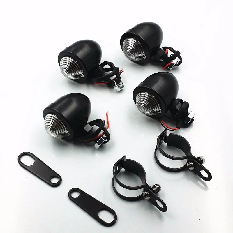 

TURN SIGNALS Lamps Fork Clamps Shock Bracket Relocater Cafe Racer CB Vintage XL