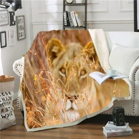 fashion trend winter quilt animal collection washable soft fleece blanket rectangular customizable eco home textiles