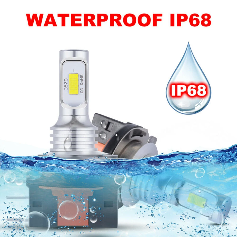 2 шт. беспроводные автомобильные лампы H4 H7 3570 K