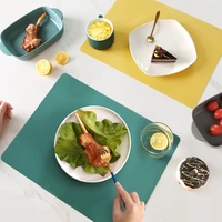 silicone placemat nordic style childrens table mat insulation cup pot waterproof table mat for kitchen home accessories