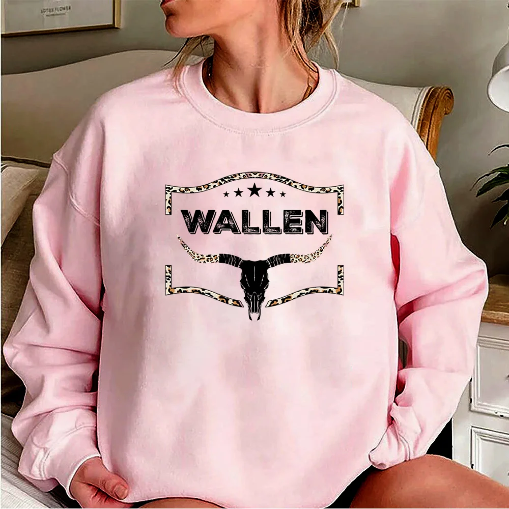 

Wallen Western Sweatshirt Wallen Bullhead Cowboy Wallen Rodeo Hoodie Western Cowgirl Retro Country Music Group Party Sweatshirts