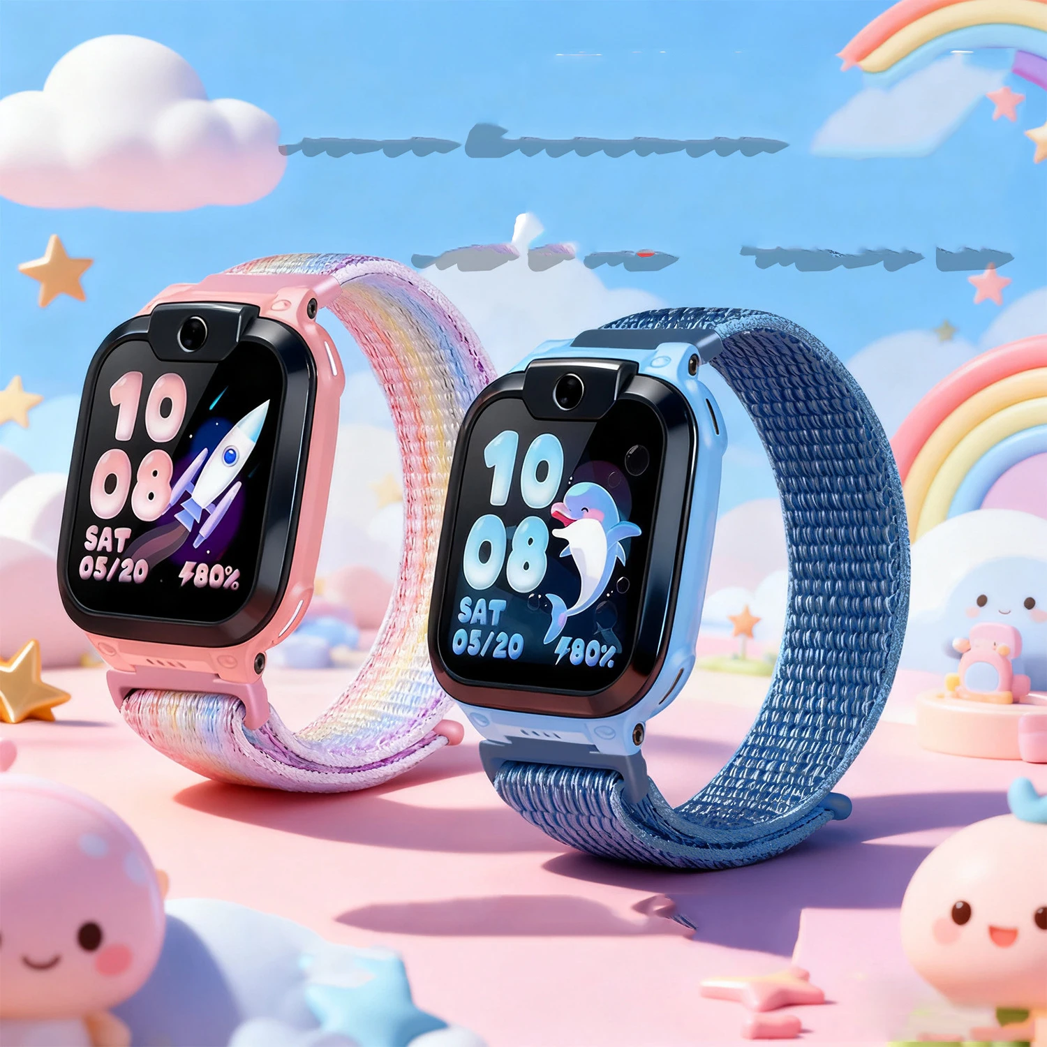 Фото Нейлоновый эластичный ремешок 15 мм для детских часов Imoo Z11 Z10 Z9Z8 - Мягкий дышащий ремешок для серий Imoo Z6A/Z7S №1