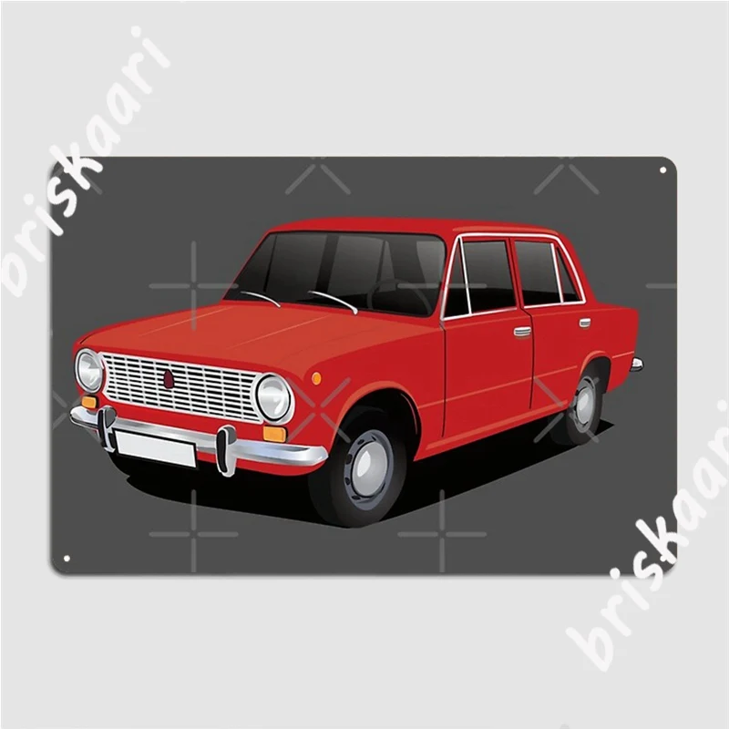 

Vaz-2101 Lada 1200 красные металлические знаки для кинотеатра, кухни, клуба, бара, дизайнерские настенные Фотообои