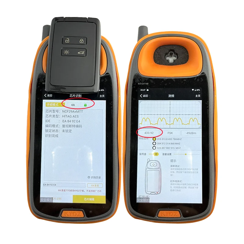 Фото KR5IK4CH-01 4 кнопки умный брелок без ключа 433 МГц 4A NCF29AxM чип для Renault Clio5 Megane Kadjar Captur Koleos Zoe2 2016-2022 №2