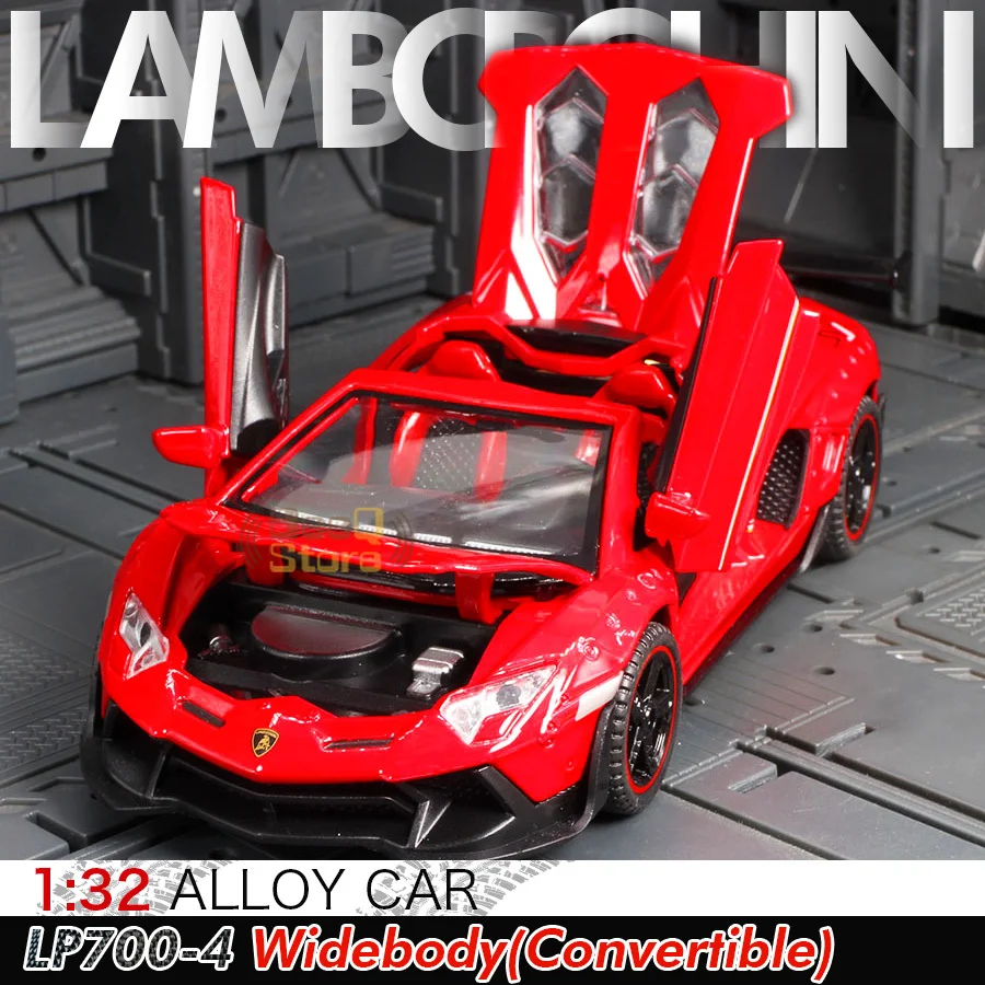

1:32 Lamborghini LP700-4 Alloy Convertible Car Model Metal Diecast Toy Vehicles Car Model Die Cast Pull Back Toy A223