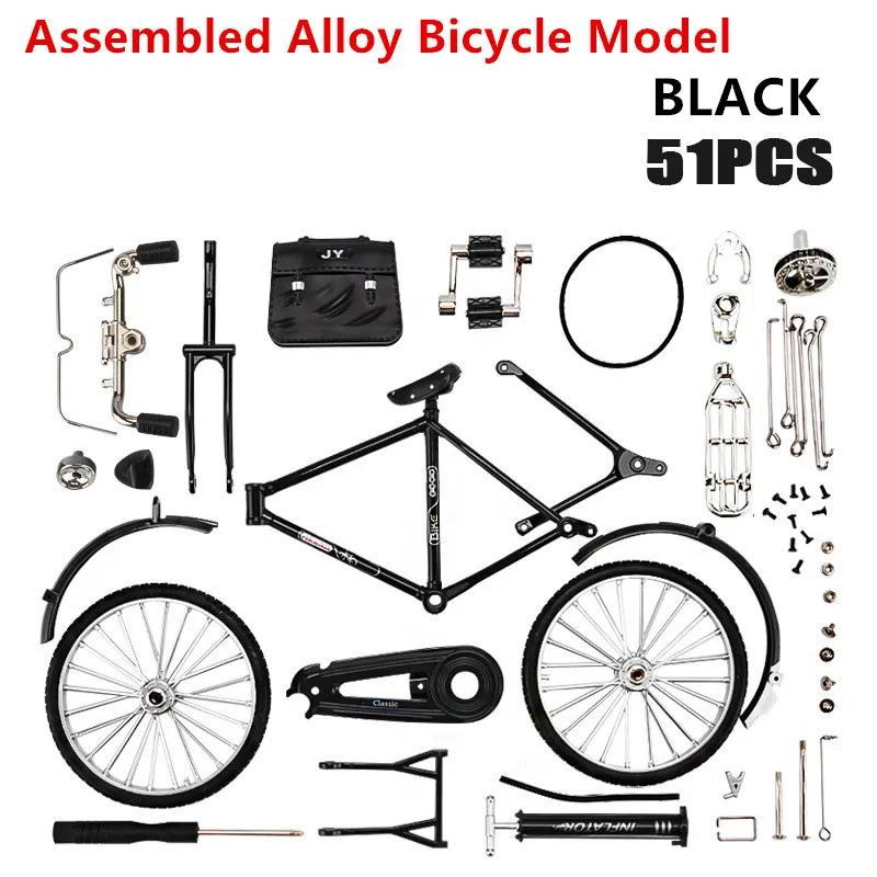 

Модель мини-велосипеда из сплава в масштабе 1:12, металлический велосипед, скользящая сборная Версия, коллекционные подарки, ностальгическая модель для детей, игрушка