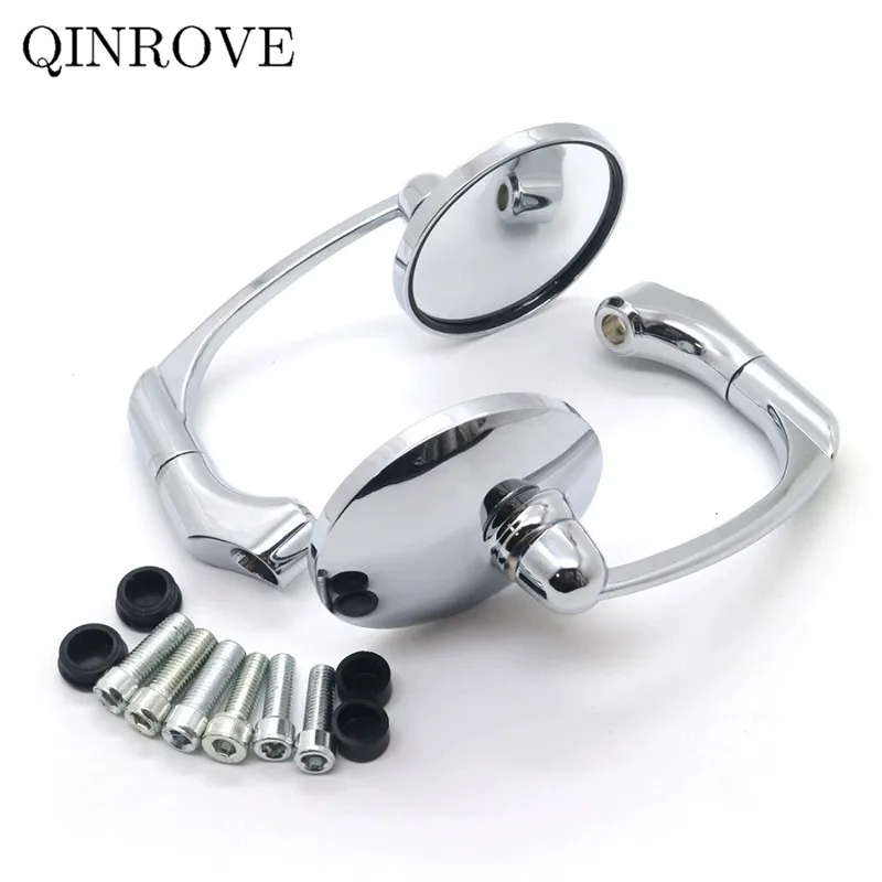 Зеркало заднего вида мотоциклетное универсальное 8/10 мм из алюминия и