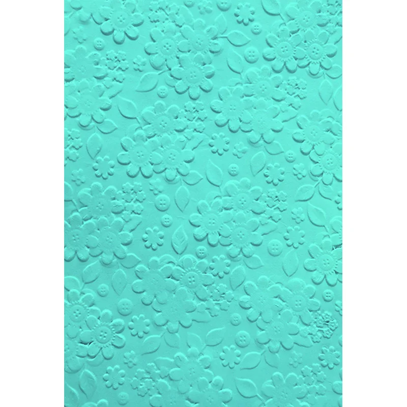 2024 новые современные цветы-6 5X4 5 дюймов 3d рельефная папка-кнопка цветение