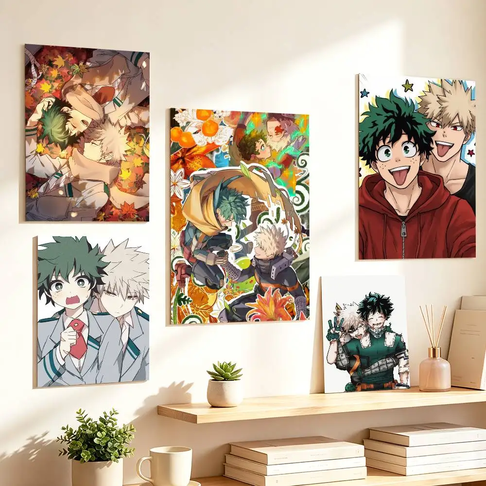 Фото Постер My Hero Academia B-BakuDeku HD, самоклеящийся, водонепроницаемый, для декора стен, идеально подходит для дома, офиса, общежития, в подарок №1
