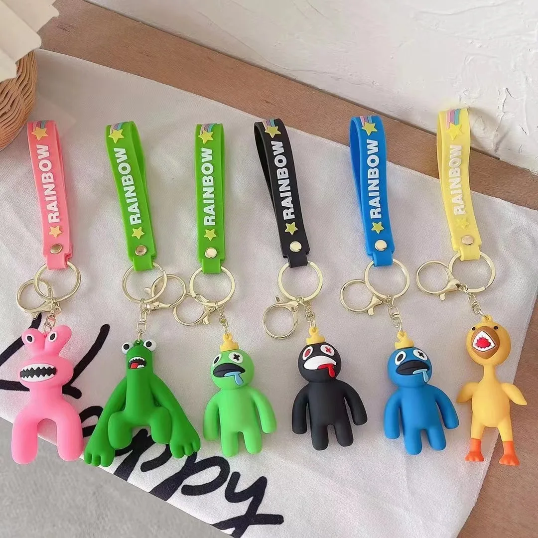 

Hot Roblox Rainbow Friends Keychain Pendant Blue Green Cartoon Monster Doll Christmas Birthday Gift Children's Toys
