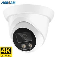 new 4k 8mp ip camera audio outdoor poe h 265 onvif wide angle 2 8mm ai color night vision home cctv video surveillance security
