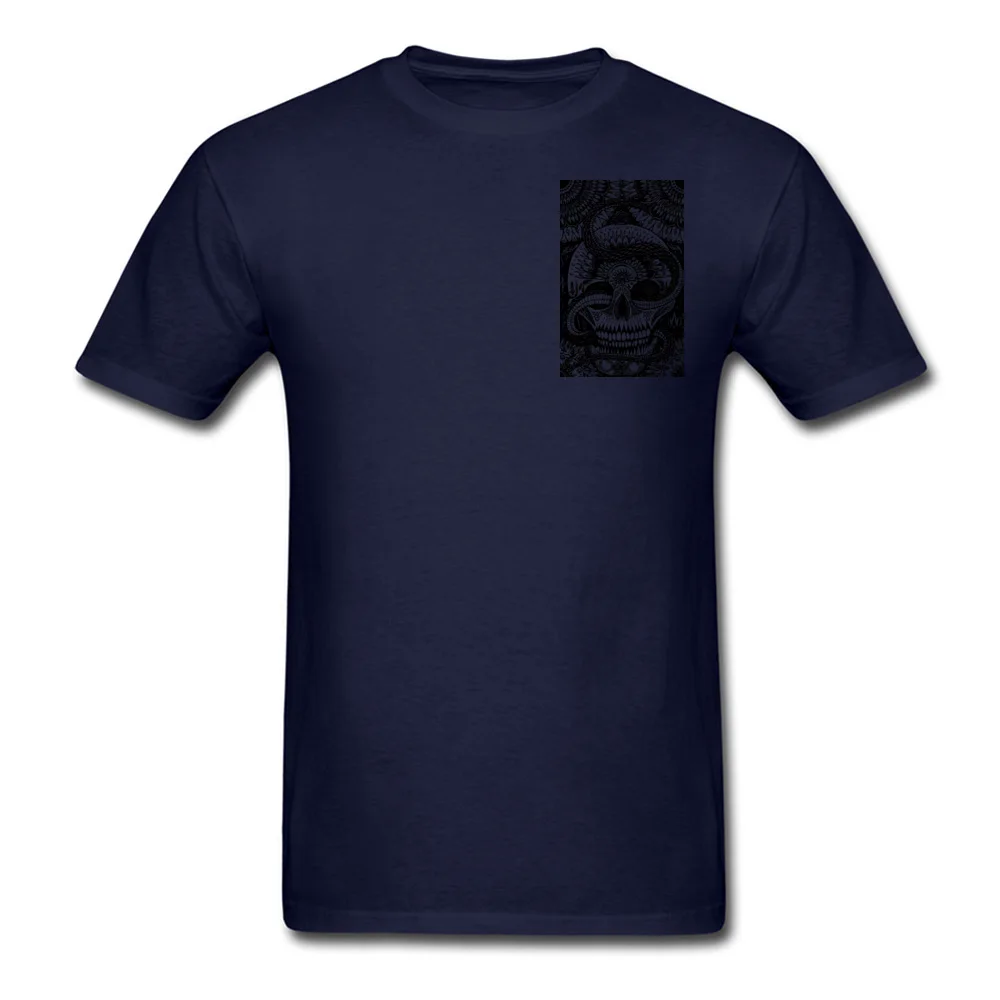 

Factory Wholesale Men T Shirt Skull Snake Mandala Printed Funny Tops Tees Cotton Crewneck Short Sleeve Casual Tshirts Dropship