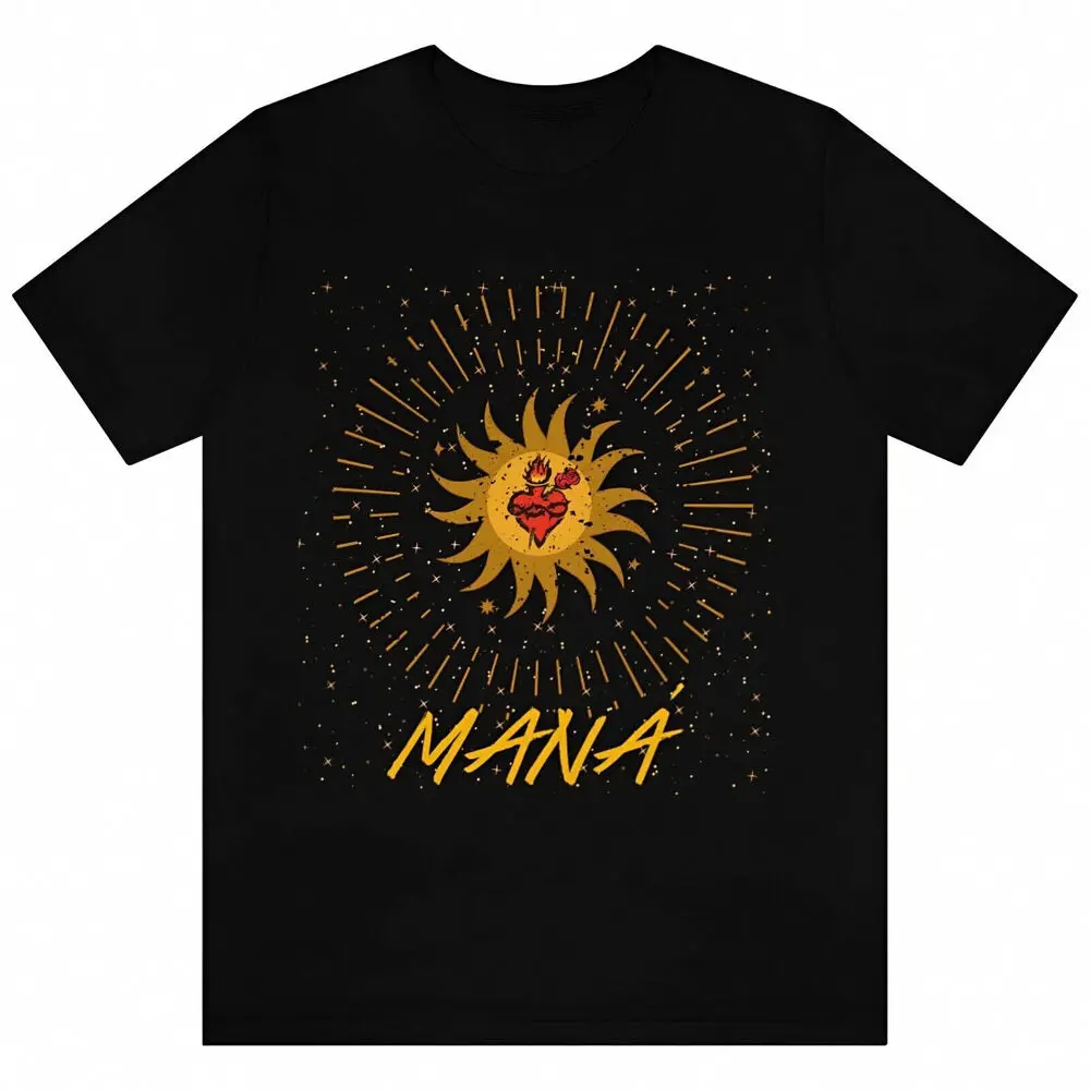 

Популярная футболка с изображением группы Mana, черная женская футболка с изображением музыки в стране, H888