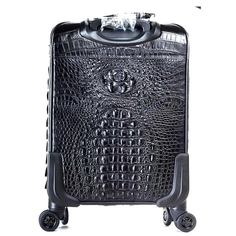 KEXIMA ourui crocodile  Pull rod box  four-wheel  Genuine leather  luggage  Universal wheel  password  Business leisure  men box