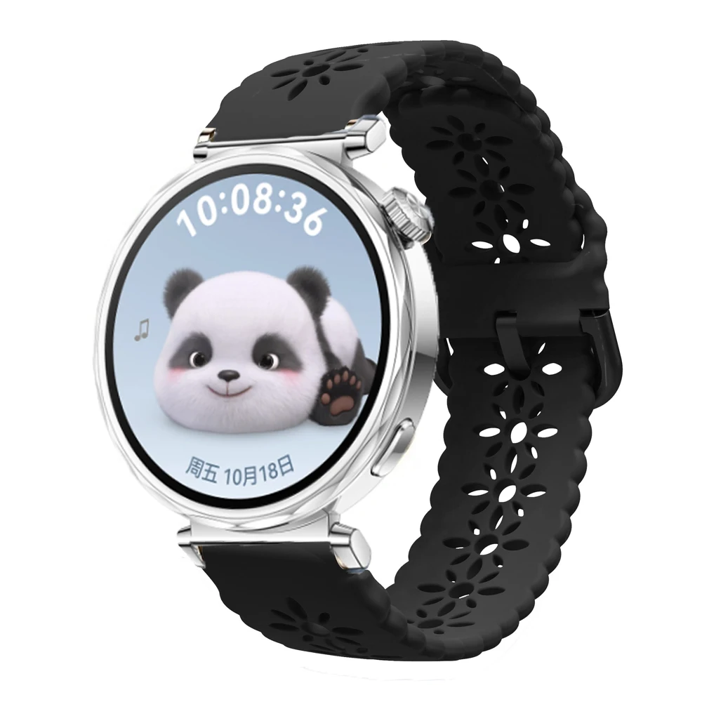 Фото Силиконовый ремешок для Huawei Watch GT5 GT4 41 мм GT5Pro 42 мм, цветной браслет с пряжкой для Garmin Venu3S 2S Vivoactive 4S 265S 255S №3