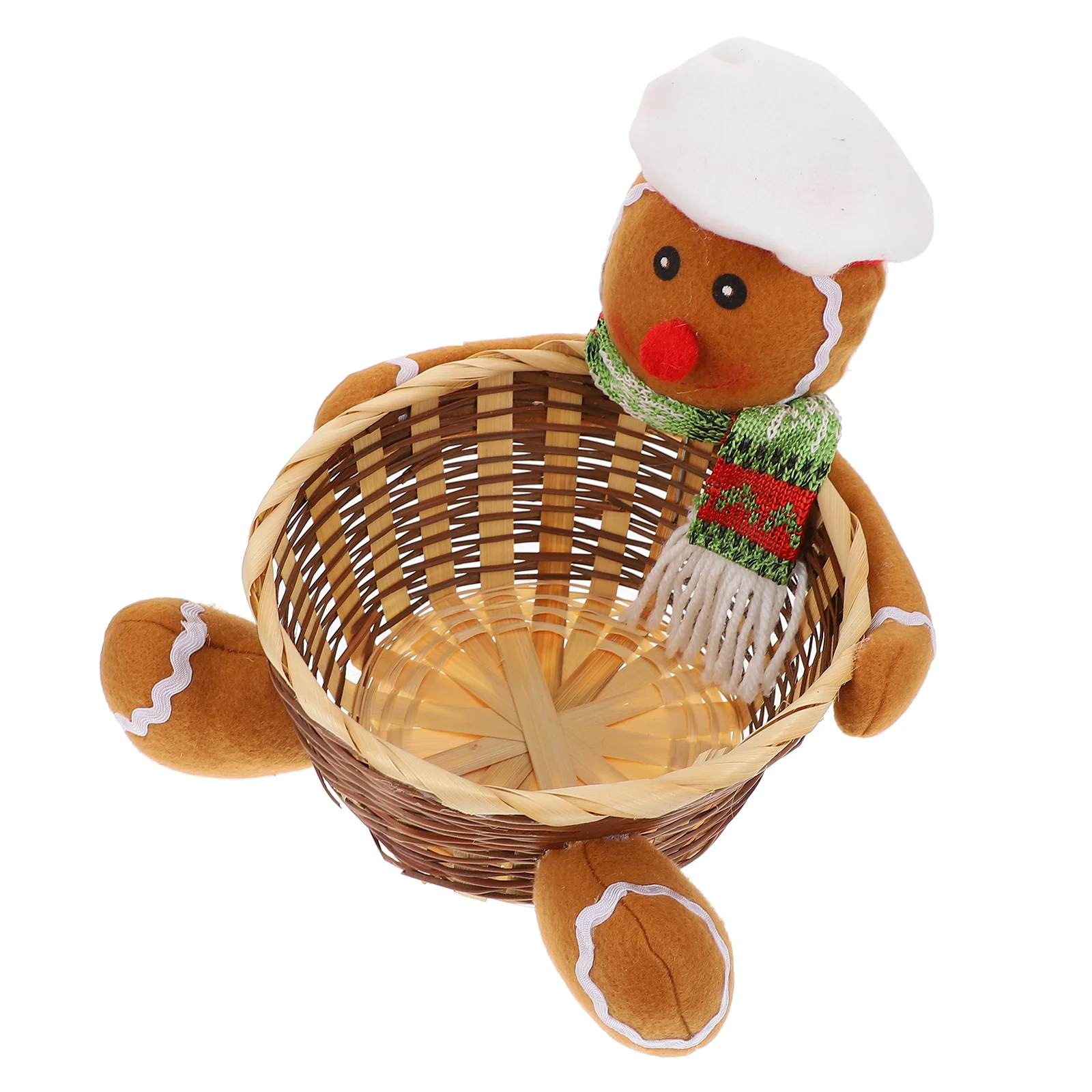 

Christmas Basket Candybowl Fruit Woven Baskets Snowmanornament Gingerbread Gift Boxes Dis Tray Snack Treat Box Jar Decoration