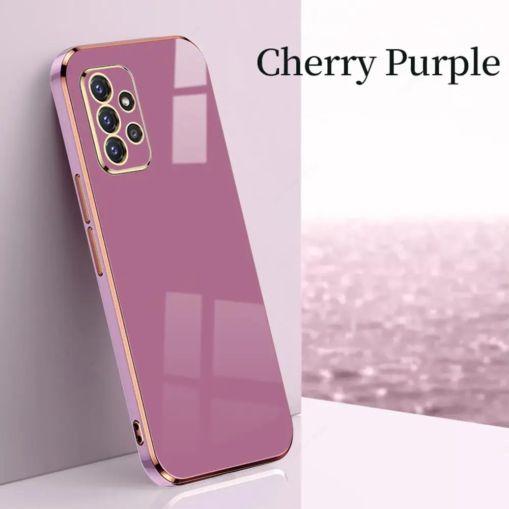 

Plated Case For Samsung Galaxy A54 A53 A52 A52s 5G A34 A14 A33 A32 A73 A72 A51 A23 A22 M32 A71 A21s Frame Cover Case Thin Funda