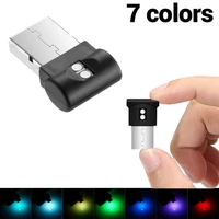 mini usb led car atmosphere light emergency lighting lights pc colorful decorative ambient lamp bulb auto interior accessory