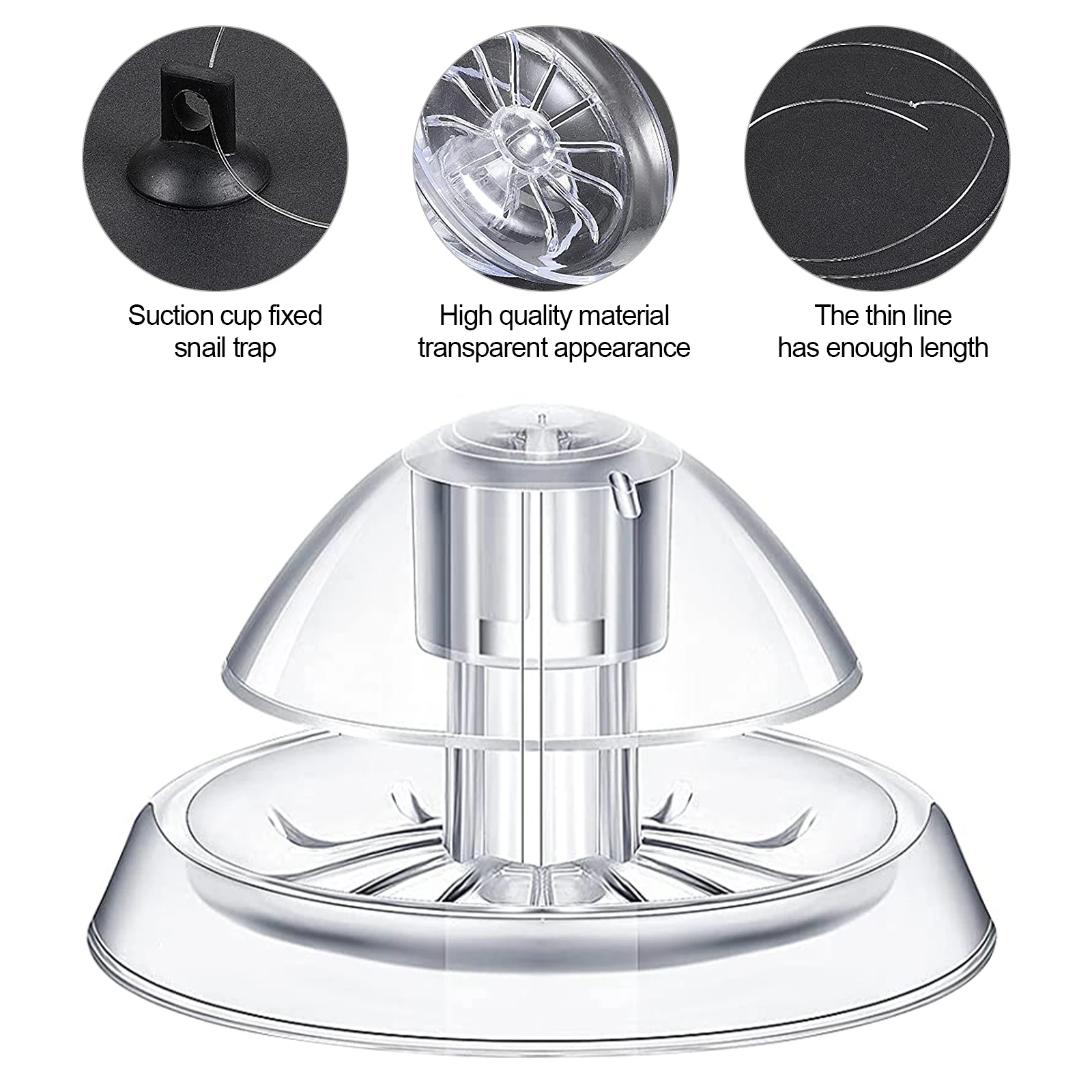 

Пластиковая ловушка для улитки, ловушка для Ловца пиявок, коробка для вредителей, аквариумная урна, аксессуары для очистки аквариума