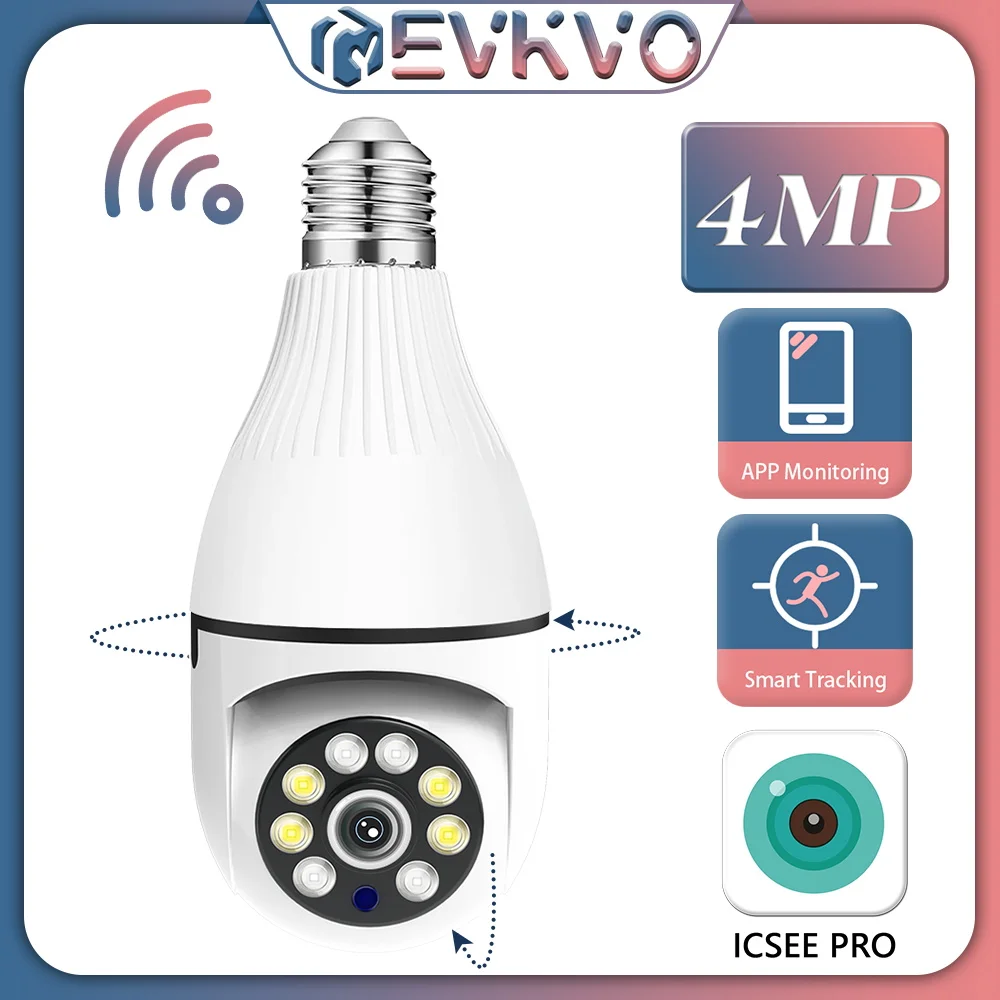 IP-камера iCsee 4 МП E27 Wi-Fi PTZ | Безопасность и защита