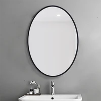 luxury decorative bathroom mirror oval wall mounted nordic modern customizable mirror makeup smart deco murale house accessories