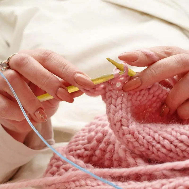 18 шт./компл. набор круглых спиц DIY двойные крючки для вязания крючком мягкая