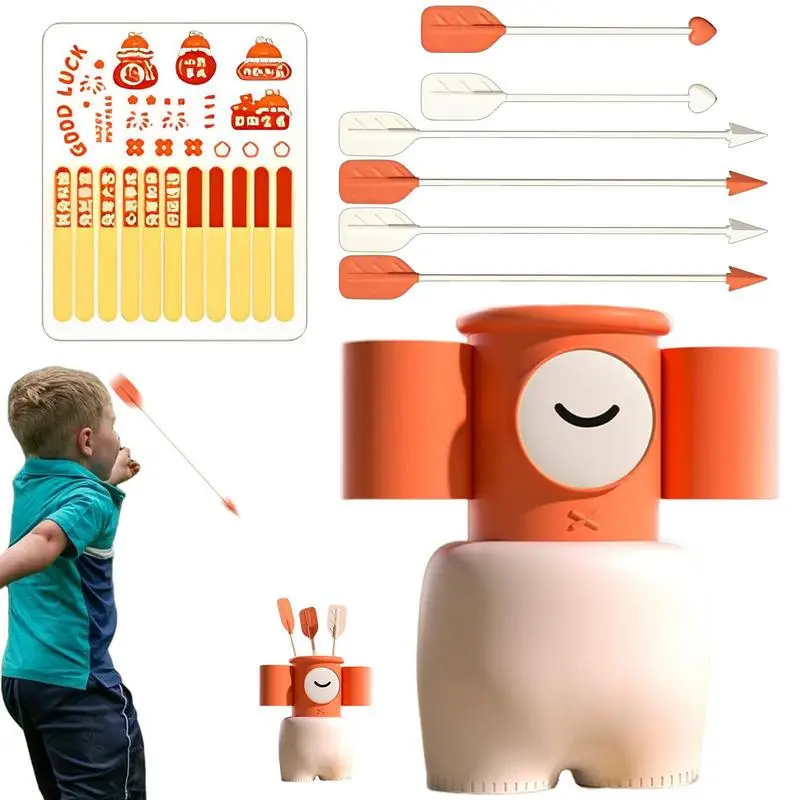 

Игрушечная подставка для мишени карнавальные игры для детей с желаемой наклейкой интерактивная игра для родителей и детей желтая форма мультяшного персонажа китайский