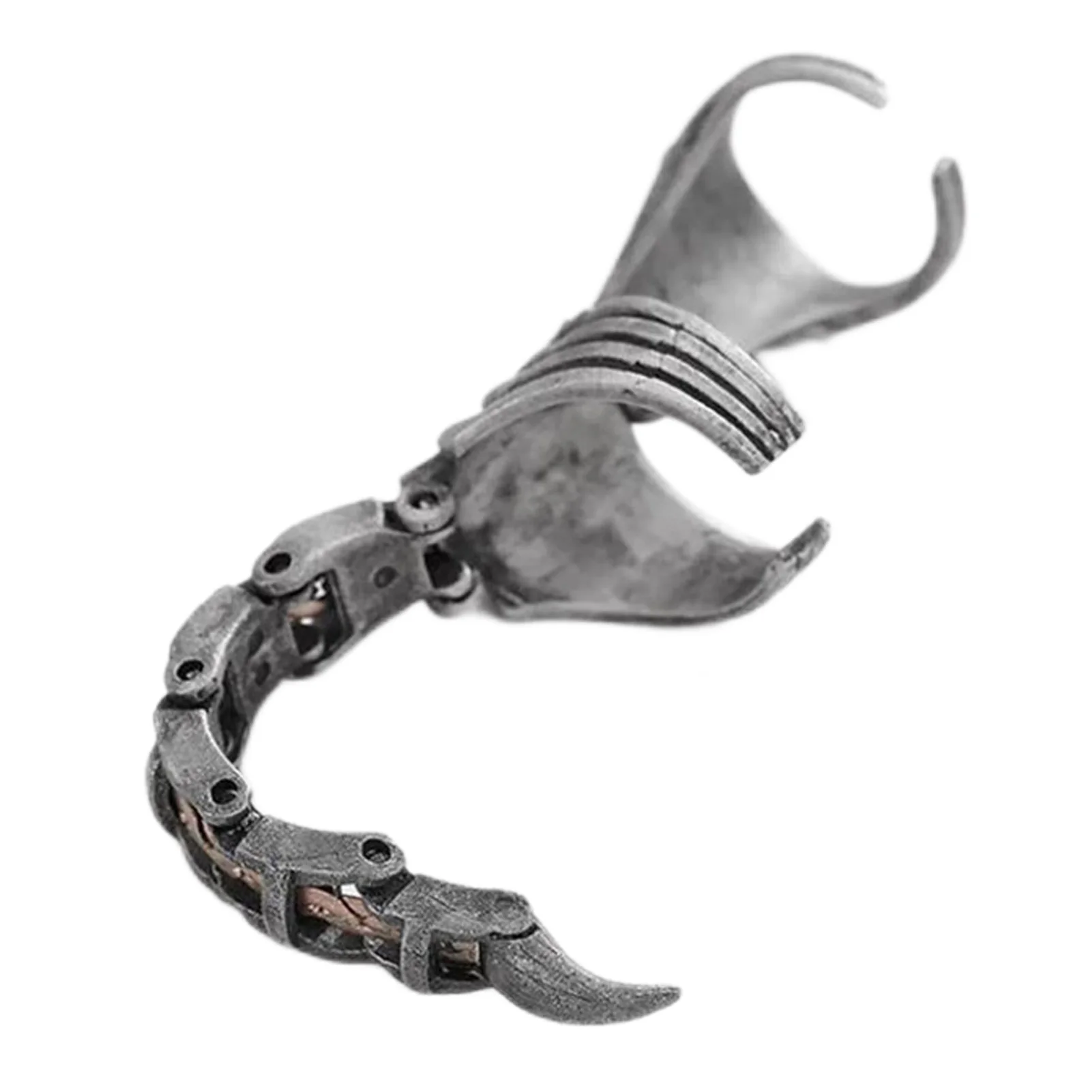 

Scorpion Ring Heavy Rock Punk Joint Rings Adjustable Vintage Cool Gothic Scroll Armor Knuckle Metal Full Finger Rings For Men