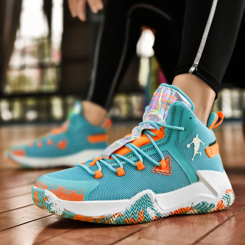 Fashion Colors Platform Brand Basketball Sneakers Men Breathable Mesh Sports Shoes Women Basketball Trainers Shoes bambas hombre