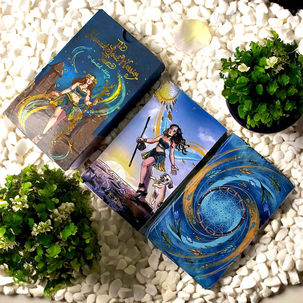 

Beautiful 12 7 Tarot Oracle Cards Comes with English Paper Guide 78 Queen Destiny Information Divination Runes Board Game