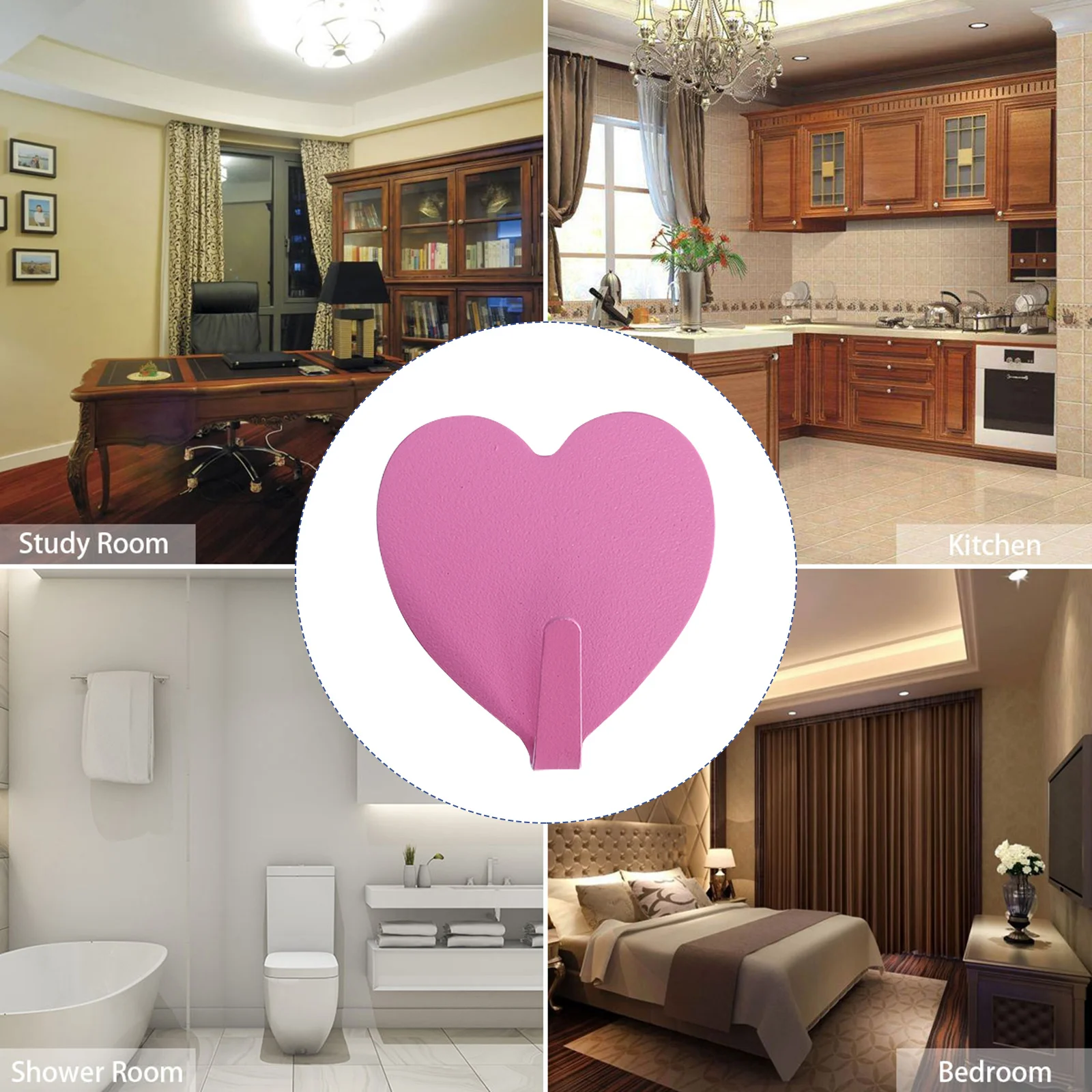 10 шт. сверхмощные вешалки для одежды настенные без гвоздей крючок любви вешалка