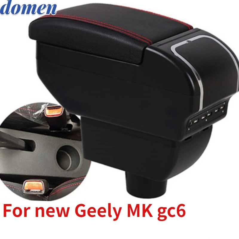 

Centre Console Storage Box For new Geely MK gc6 armrest box 2014-2019 Arm Rest 2015 2016 2017 2018 with 9USB interface