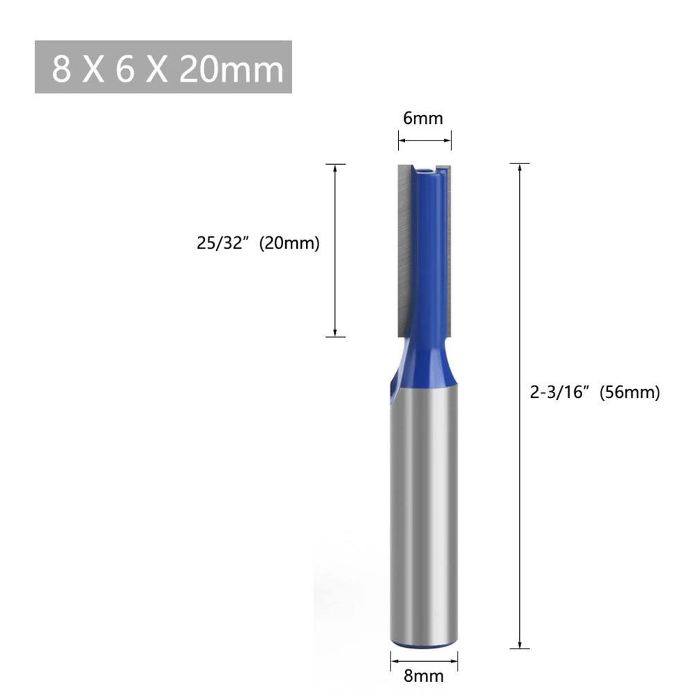

8mm Shank Flush Trim Router Bit Pattern Bit Top Bottom Bearing Blade Template Wood Milling Cutter Carpenter Woodworking Tools
