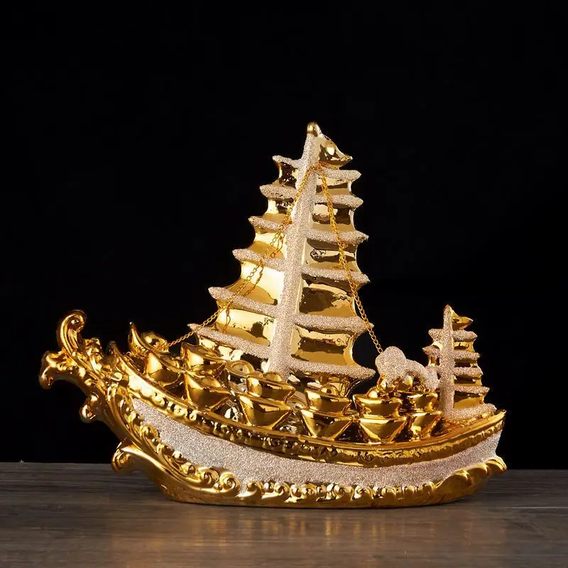 Китайская фотография черепаха гладкий парусник дракон лодка офисные настольные