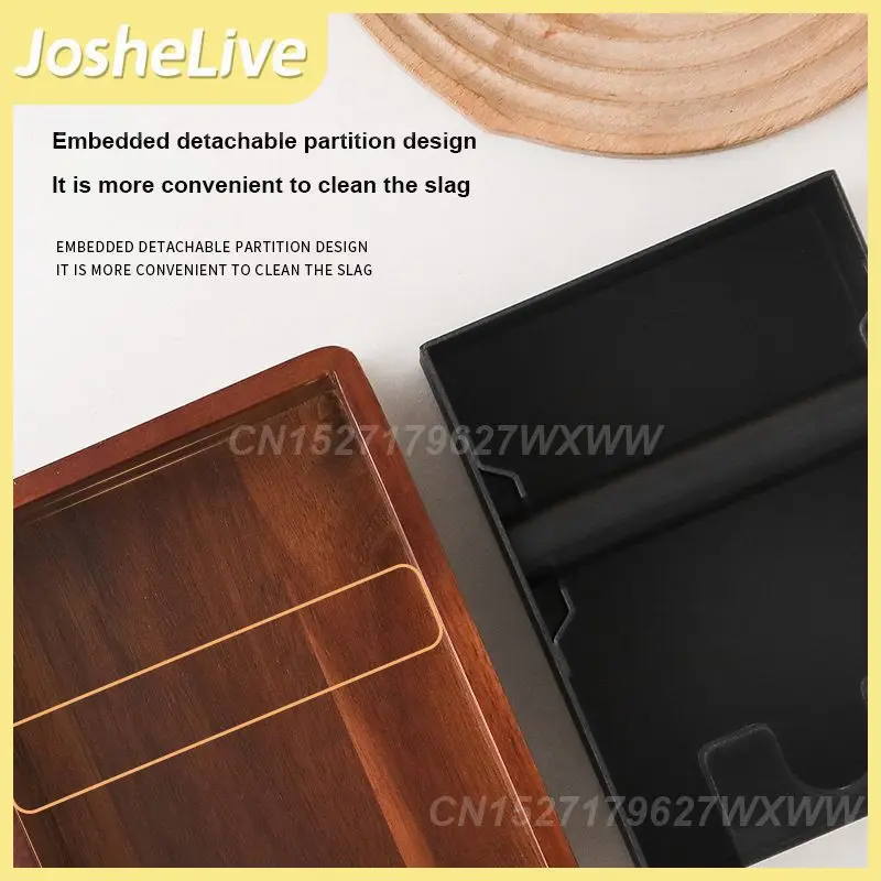 

Coffee Slag Bucket Hot Coffee Cracker Wooden Slag Box Coffee Machine Slag Pouring Detachable Powder Pressing Seat 2023 Newest