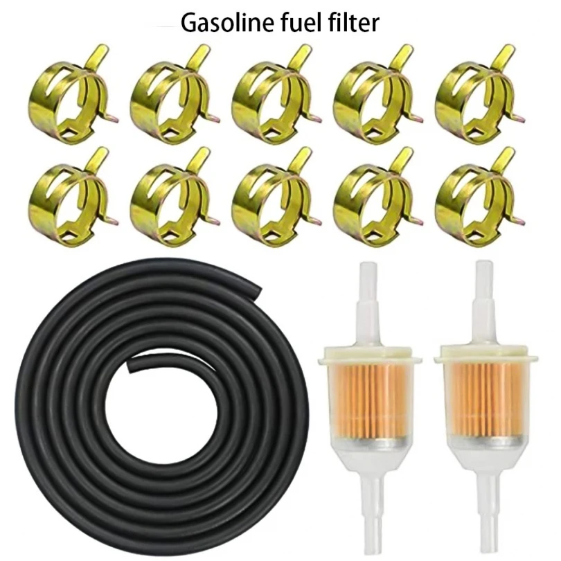 Купи Motorcycle Bike Small Engine 6-8mm Petrol Fuel Filter Kit Gasoline with Clip Hose Pipe Motorbike Dirt Oil Line Gas за 502 рублей в магазине AliExpress