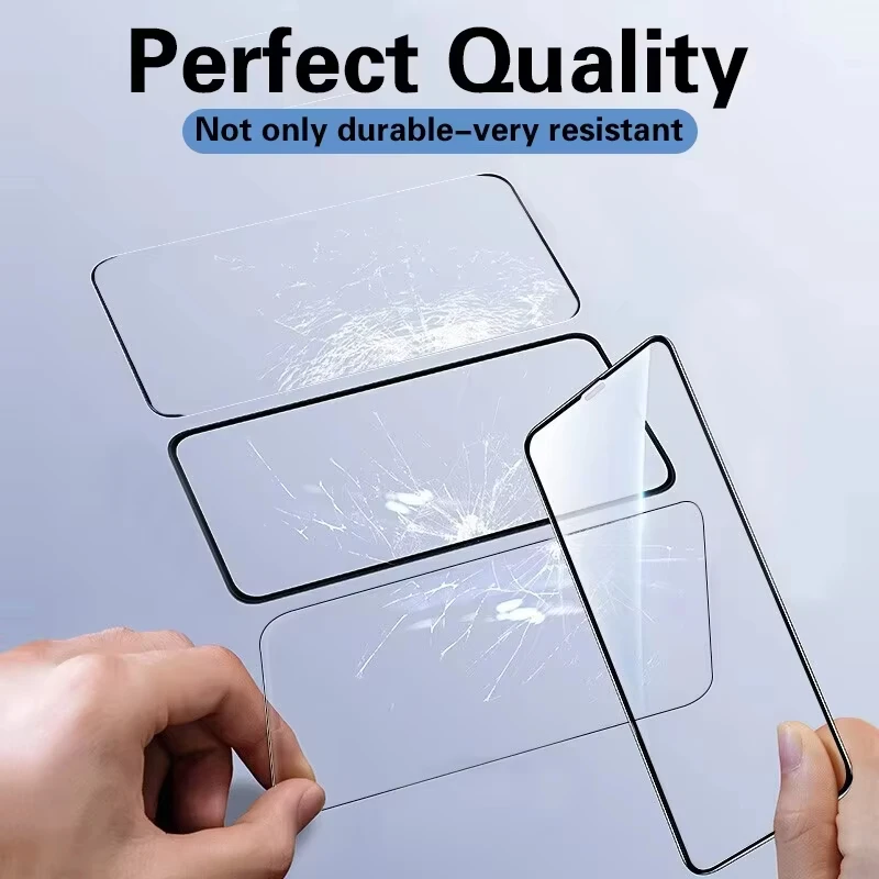 1-4PCS 9H Protector For iphone 15 Pro Max Tempered Glass iPhone 16 11 14 13 12 ProMax 7 8 Plus SE 2022 2020 Mini