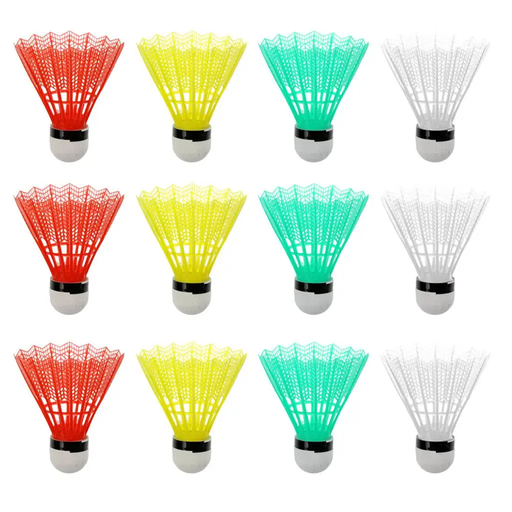 

Colorful Plastic Badminton Shuttlecocks Balls Sport Training Game