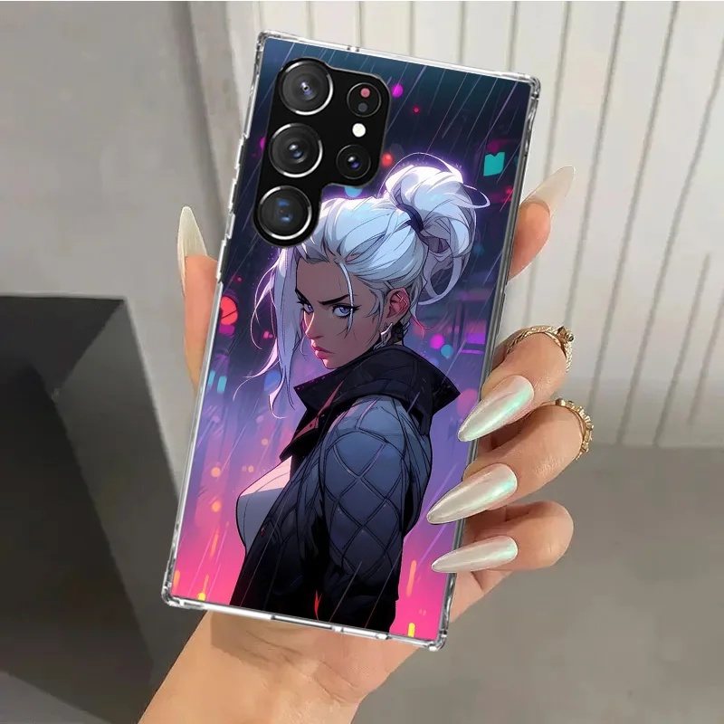 Чехол Valorant Jett для телефона Samsung Galaxy S24 S23 S22 S21 Ultra S20 FE S10 Plus S10E S9 S8 + S7 Edge мягкий чехол с