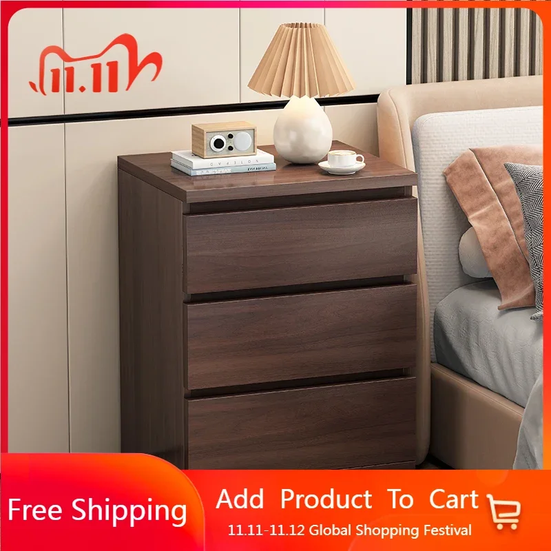 

Makeup Storage Bedside Tables Mobile Dresser Console Bedside Tables Console Wooden Auxiliary Comodinonordic Furniture HY50BT