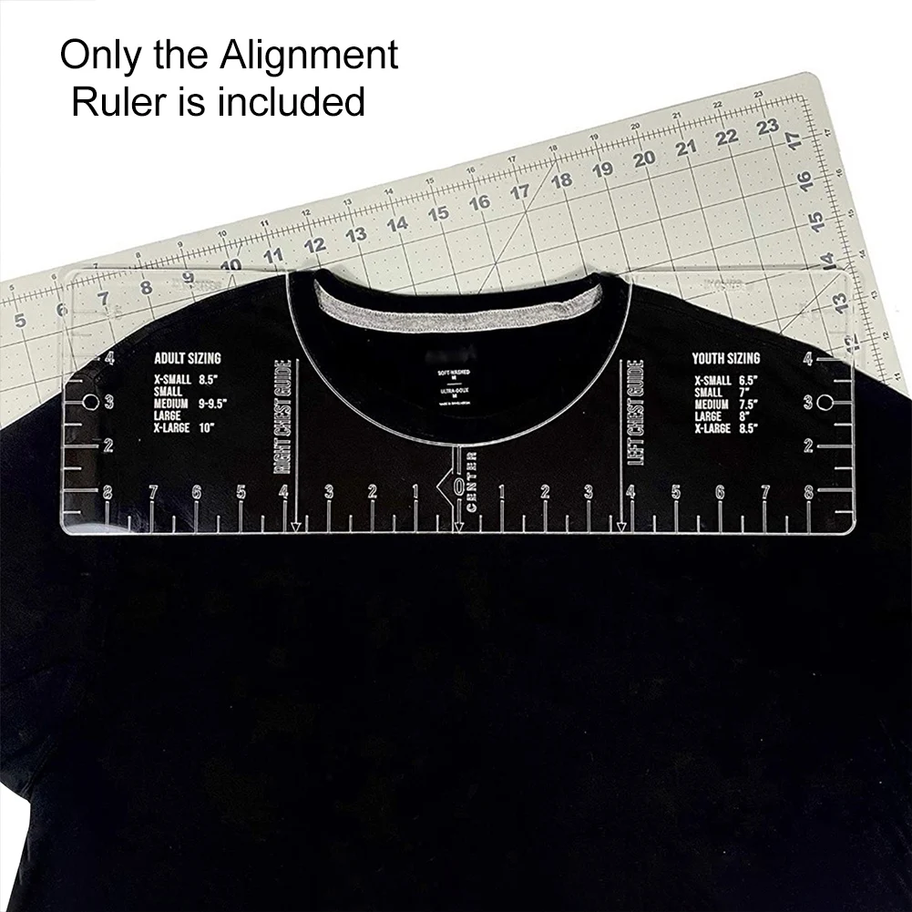 

Guide Tool Easy Hang Measuring Crew Neck DIY Sewing Patchwork Acrylic Clear Calibration T-Shirt Alignment Ruler Accessories