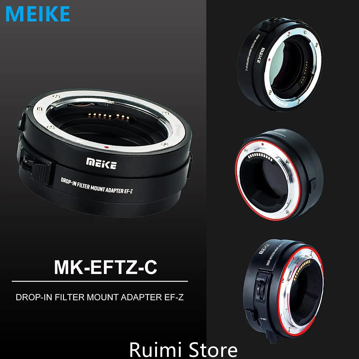 Фото Адаптер для объектива Meike MK-EFTZ-C AF со вставным переменным фильтром ND и УФ-фильтром для объектива Canon EF для Nikon Z9 Z6 Z7 Z50 Z6II Z7II №1