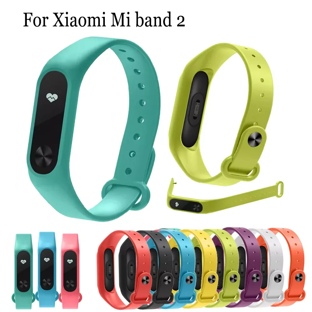 

soft Silicone watchband Replacement for Xiaomi Mi band 2 watch Strap Wristband Bracelet For Xiaomi Band 2 Accessories