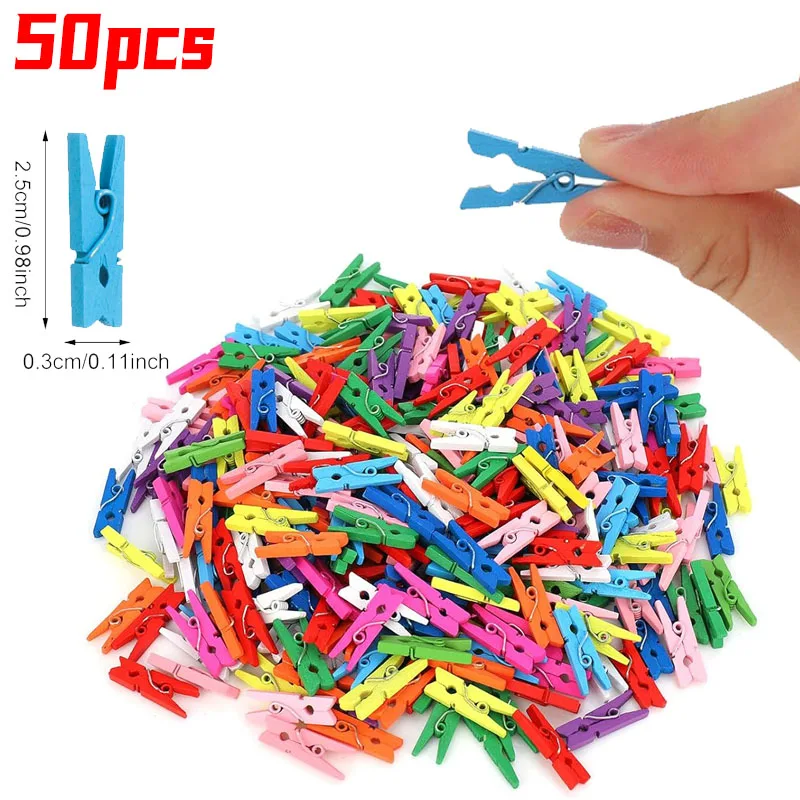 

Деревянные мини-зажимы 500/50 шт