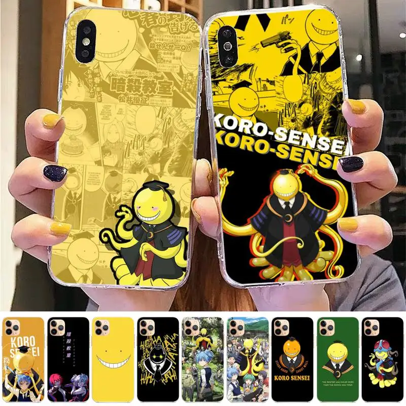 

Anime Japanese Assassination Classroom Phone Case for iPhone 11 12 13 mini pro XS MAX 8 7 6 6S Plus X 5S SE 2020 XR cover